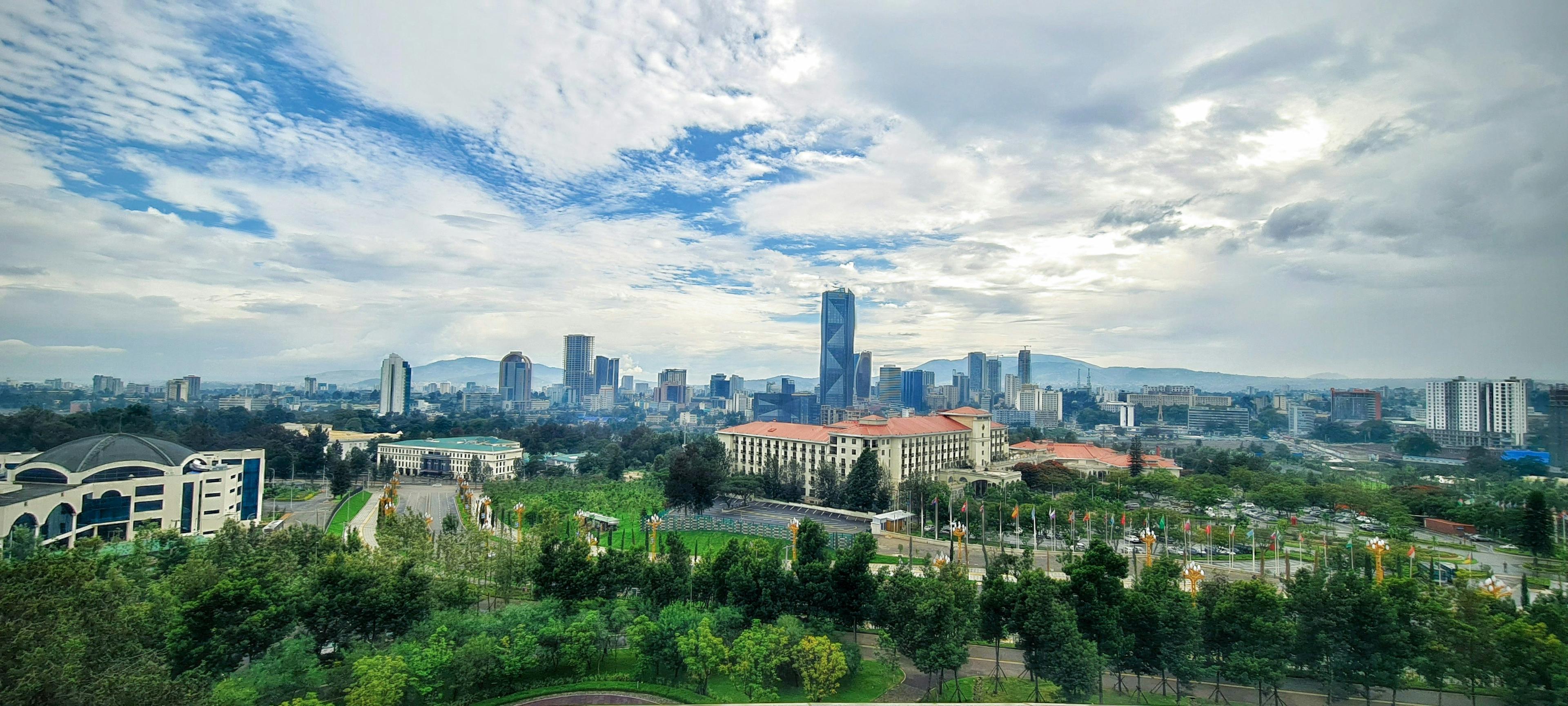 Addis Ababa skyline — modern urban recovery context